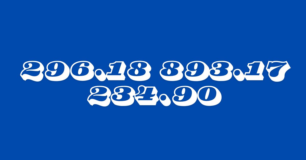 296.18 893.17 234.90